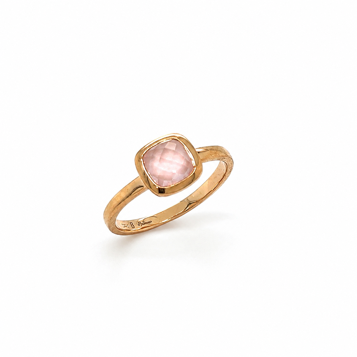 Pink Quartz Ring 14KT Rose Gold