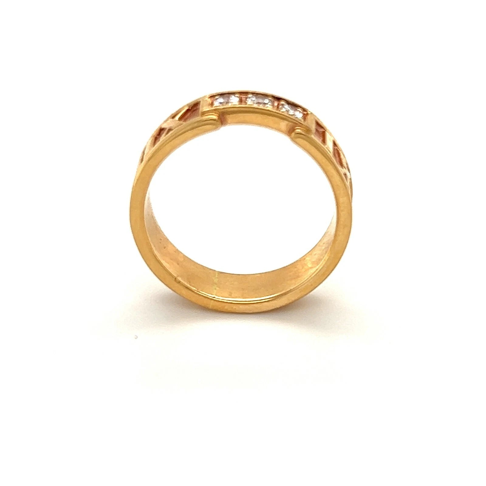 Tiffany & Co. Atlas Roman Numeral Diamond 18KT Rose Gold Ring