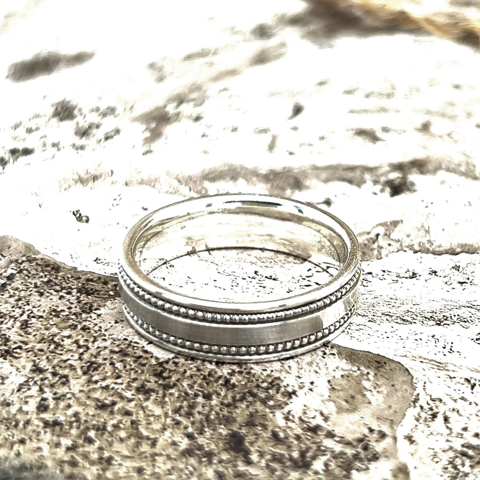 Men's Sterling Silver Wedding Band